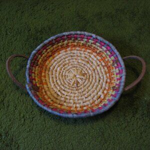 12" Weaved basket with handles